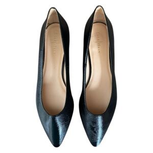 Cole Haan Magnolia Classic Black Leather Pointed Toe Flats Size 7